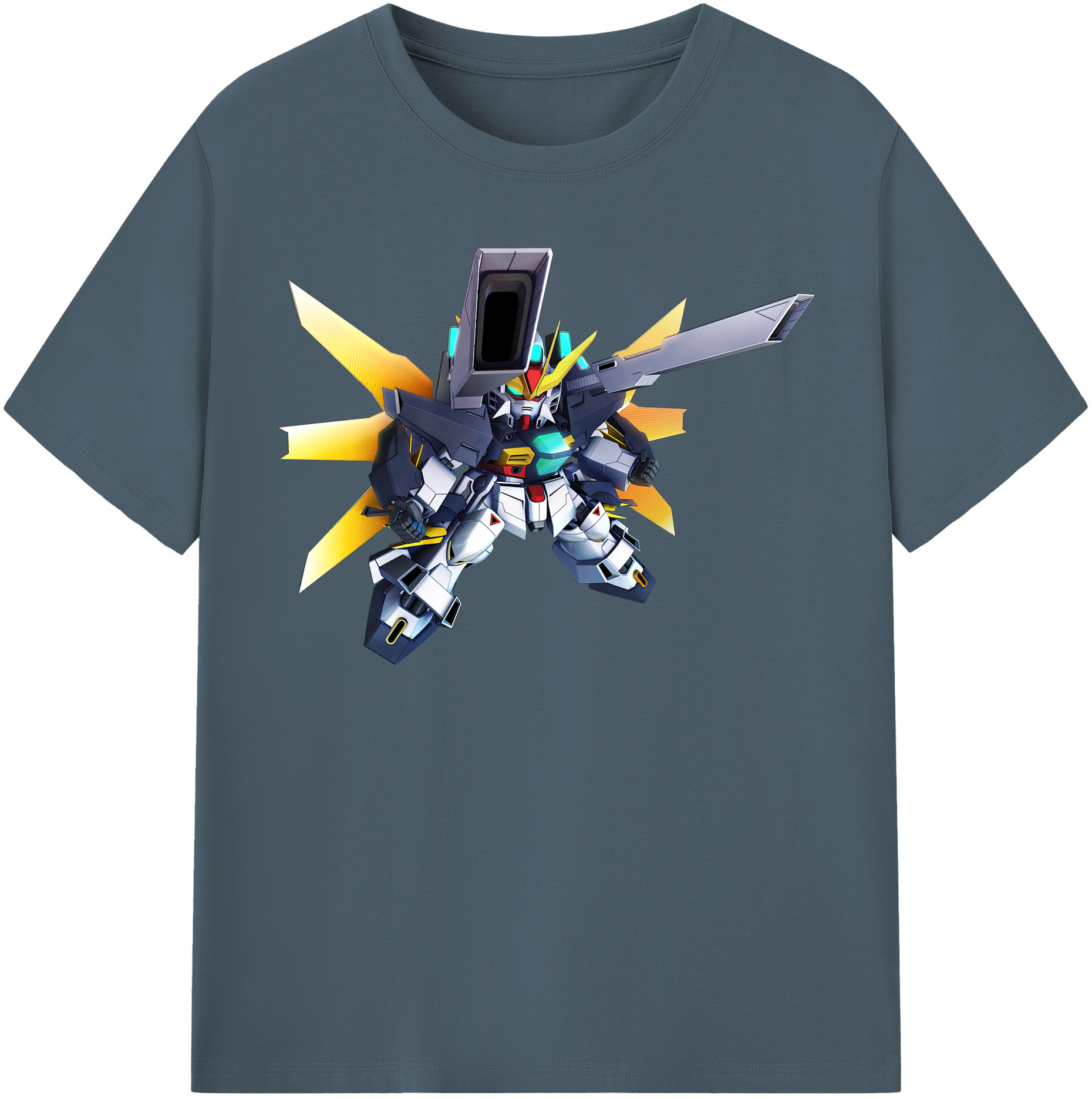 （画像用） 機動戦士ガンダム Mobile Suit Gundam 綿100％半袖Tシャツ（フロントプリント）